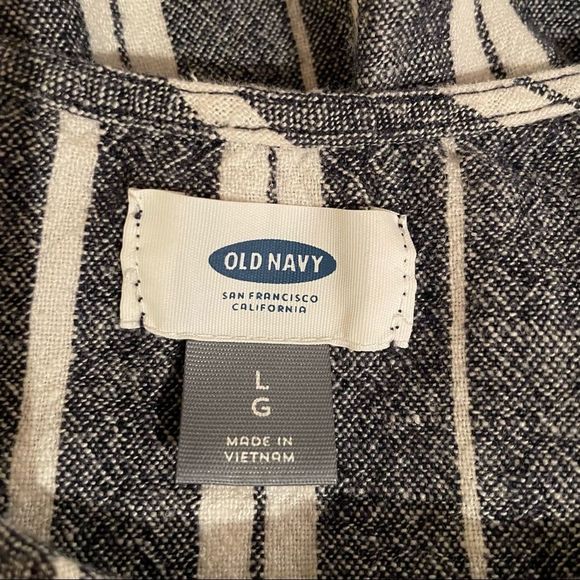 Old Navy Striped Tie Dress Large - Picture 7 of 7